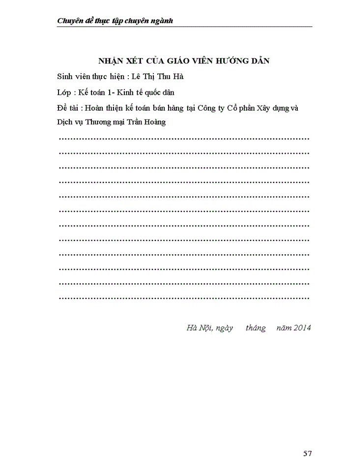 image for page Hoàn thiện kế toán bán hàng tại Công ty cổ phần xây dựng và dịch vụ thương mại Trần Hoàng