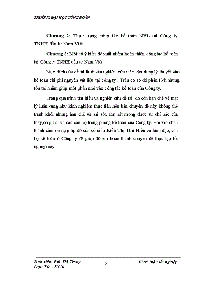 image for page Hoàn thiện kế toán nguyên vật liệu tại công ty TNHH đầu tư Nam Việt