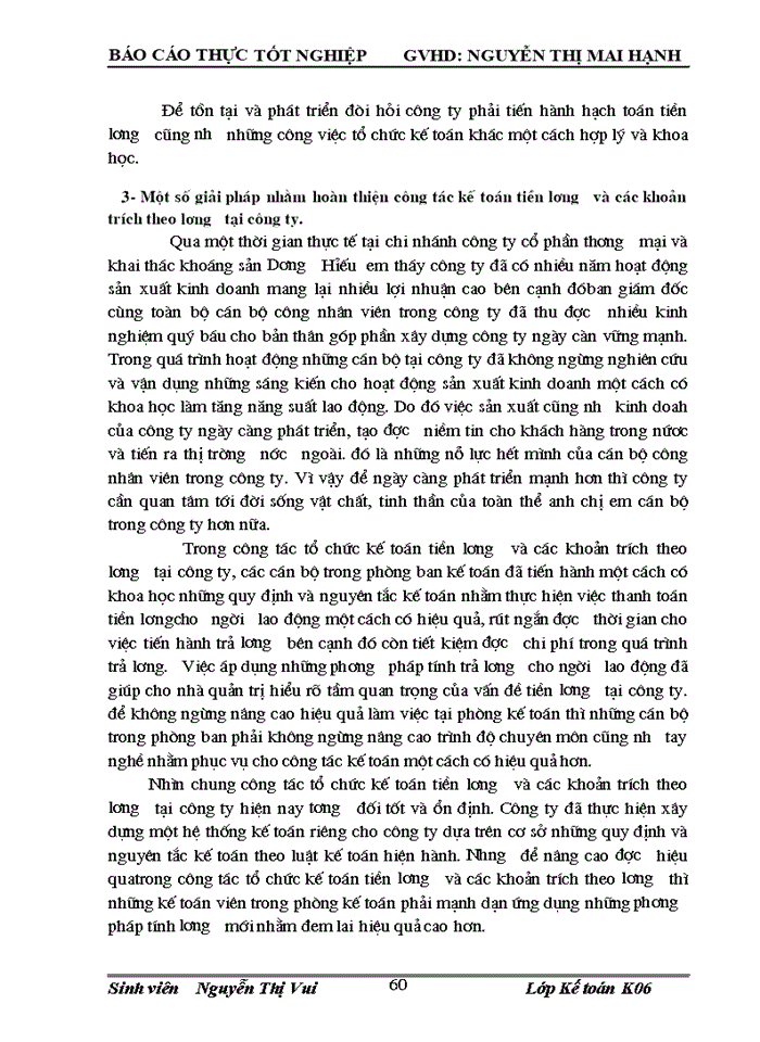 image for page Tổ chức kế toán tiền lương và các khoản trích theo lương tại chi nhánh công ty cổ phần thương mại và khai thác khoáng sản Dương Hiêú