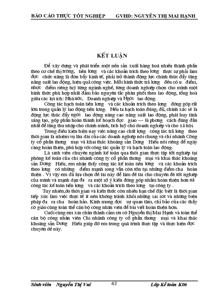 image for page Tổ chức kế toán tiền lương và các khoản trích theo lương tại chi nhánh công ty cổ phần thương mại và khai thác khoáng sản Dương Hiêú