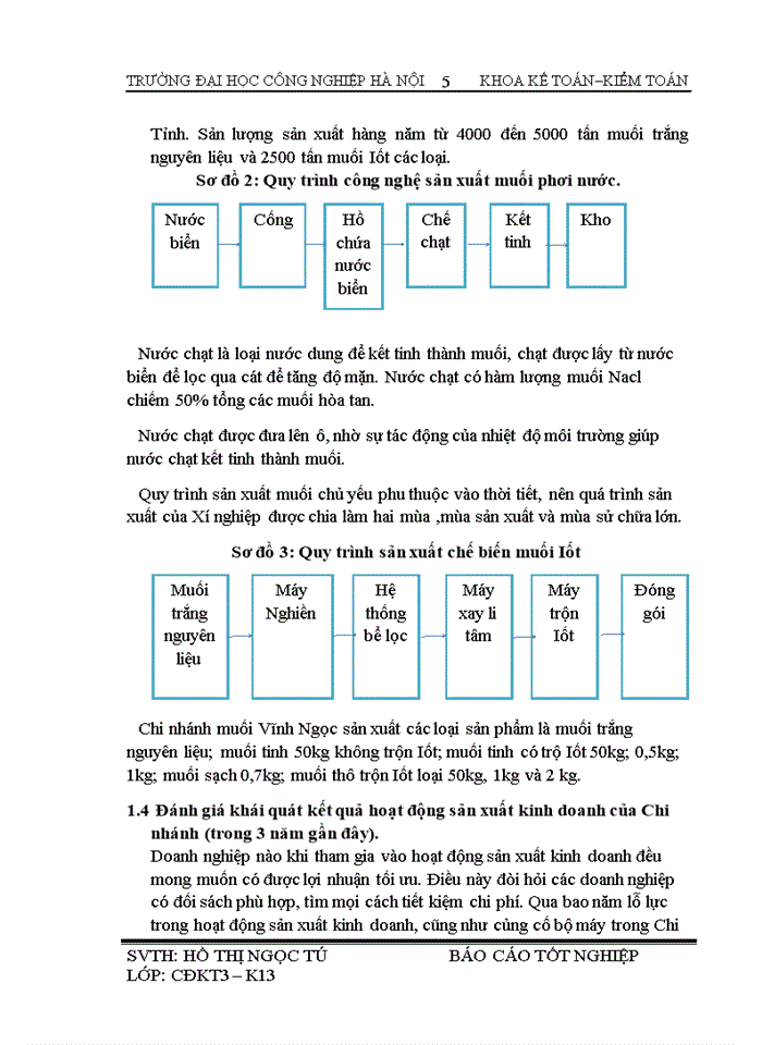 image for page Kế toán tiền lương và các khoản trích theo lương tại Chi nhánh muối Vĩnh Ngọc