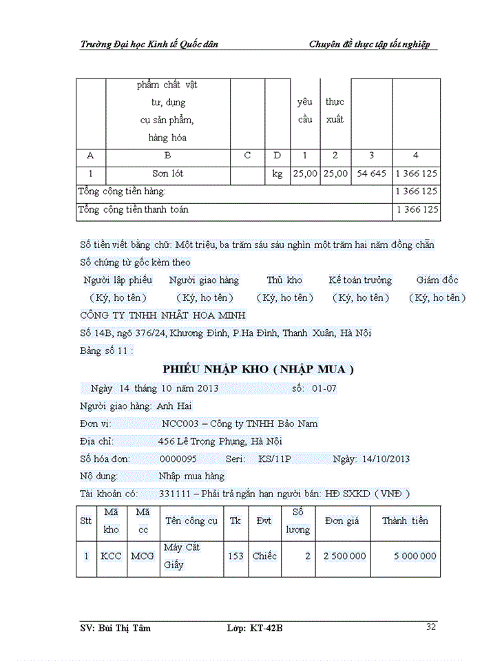 image for page Kế toán nguyên vật liệu, công cụ, dụng cụ tại Công ty TNHH Nhật Hoa Minh
