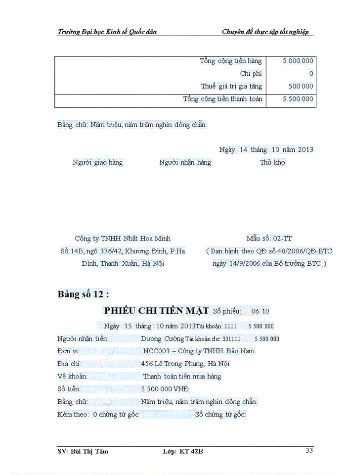 image for page Kế toán nguyên vật liệu, công cụ, dụng cụ tại Công ty TNHH Nhật Hoa Minh