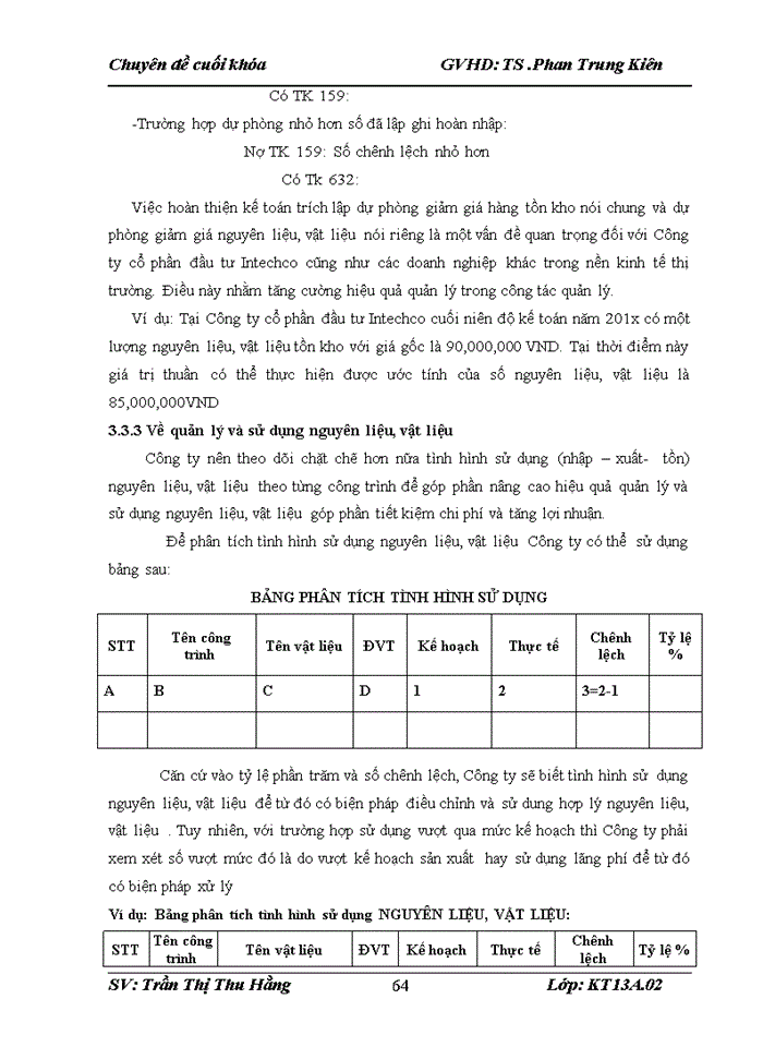 image for page Hoàn thiện kế toán Nguyên liệu, vật liệu tại Công ty cổ phần đầu tư Intechco