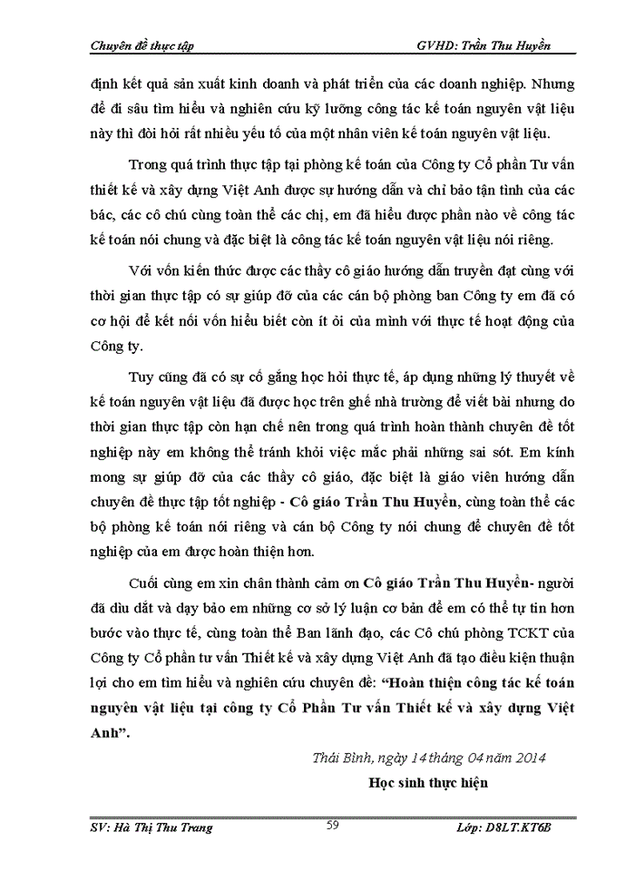 image for page Hoàn thiện công tác kế toán nguyên vật liệu tại công ty cổ phần Tư vấn Thiết kế và Xây dựng Việt Anh