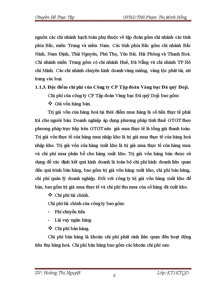 image for page Kế toán doanh thu, chi phí và xác định kết quả hoạt động kinh doanh tại Công ty CP Tập đoàn Vàng bạc Đá quý Doji