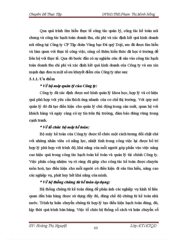 image for page Kế toán doanh thu, chi phí và xác định kết quả hoạt động kinh doanh tại Công ty CP Tập đoàn Vàng bạc Đá quý Doji