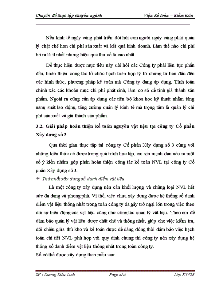 image for page Hoàn thiện kế toán nguyên vật liệu tại Công ty Cổ phần Xây dựng số 3