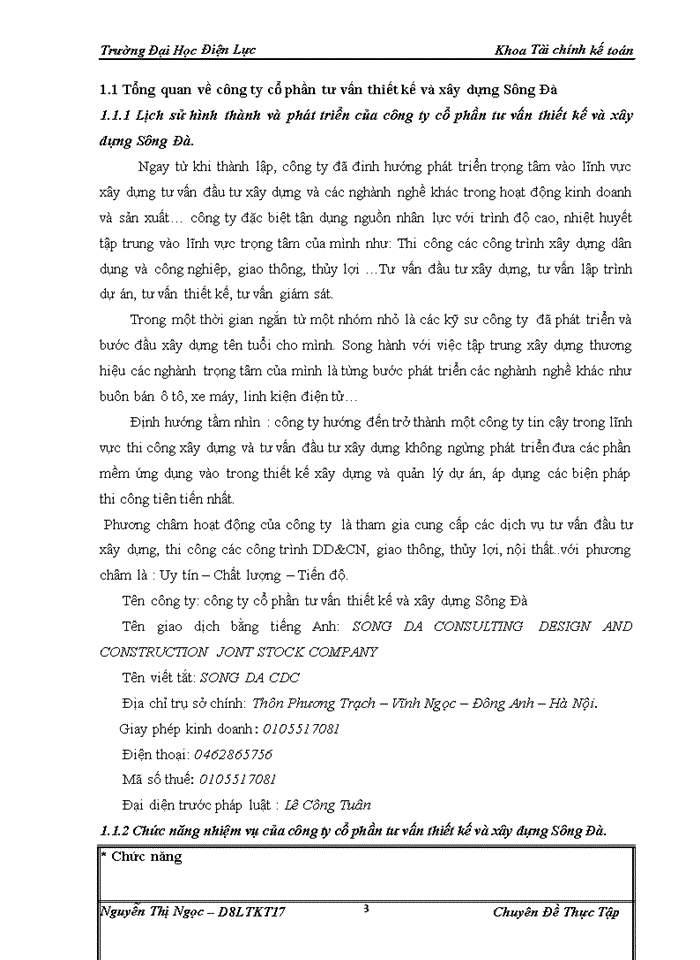 image for page Kế toán nguyên liệu vật liệu-công cụ dụng cụ tại công ty cổ phần tư vấn thiết kế và xây dựng sông đà