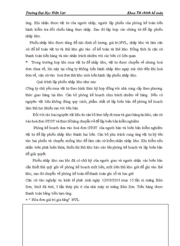 image for page Kế toán nguyên liệu vật liệu-công cụ dụng cụ tại công ty cổ phần tư vấn thiết kế và xây dựng sông đà