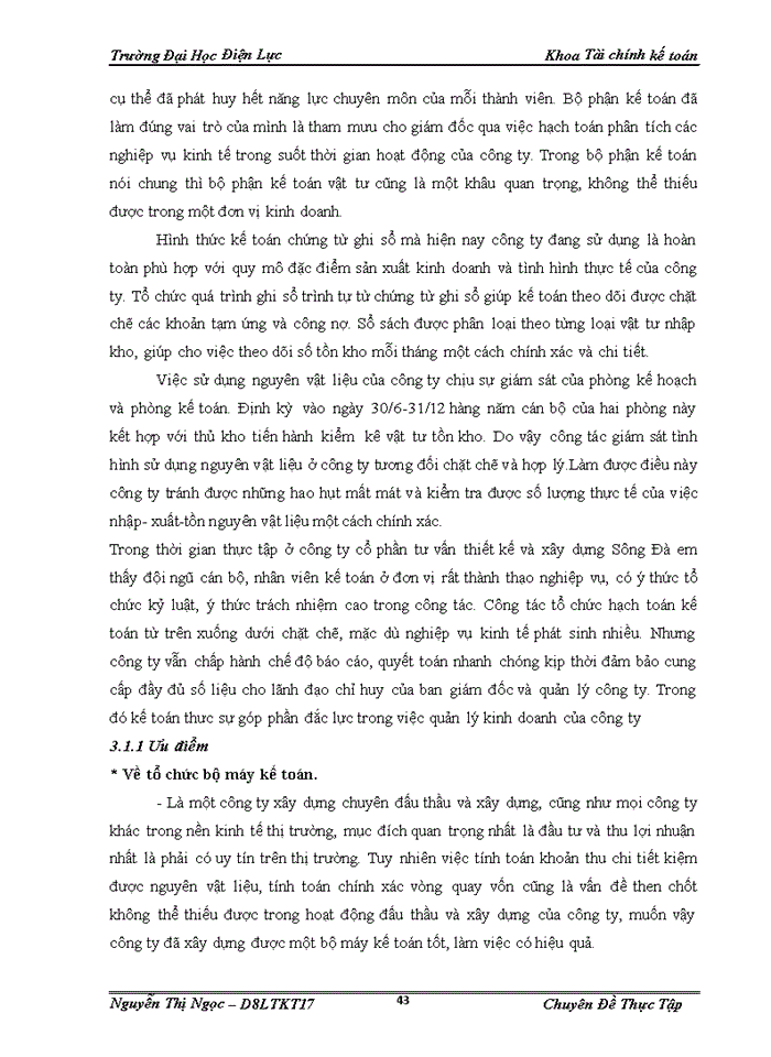 image for page Kế toán nguyên liệu vật liệu-công cụ dụng cụ tại công ty cổ phần tư vấn thiết kế và xây dựng sông đà