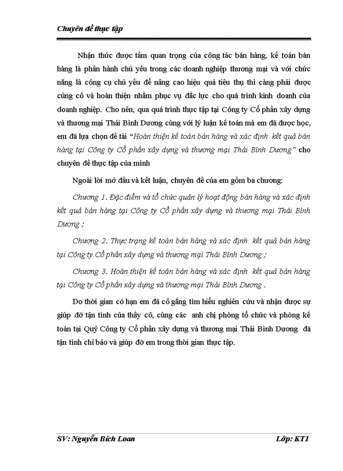 image for page Hoàn thiện kế toán bán hàng và xác định  kết quả bán hàng tại Công ty Cổ phần xây dựng và thương mại Thái Bình Dương