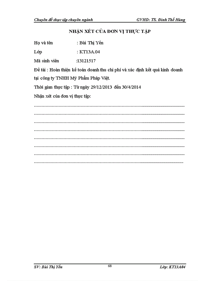 image for page Hoàn thiện kế toán doanh thu, chi phí và xác định kết quả kinh doanh tại công ty TNHH MỸ PHẨM PHÁP VIỆT