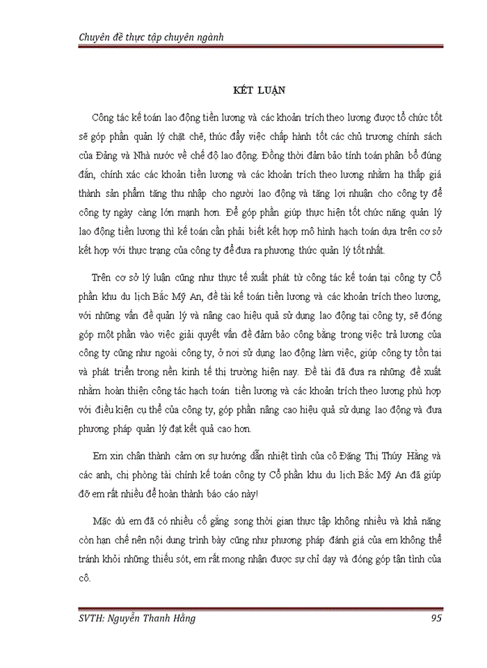image for page Hoàn thiện công tác kế toán tiền lương và các khoản trích theo lương tại Công ty Cổ phần khu du lịch Bắc Mỹ An