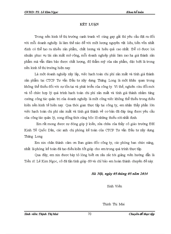 image for page Kế toán tập hợp chi phí và tính giá thành sản phẩm của CTCP Tư vấn Đầu tư xây dựng Thăng Long