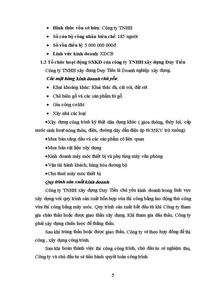 image for page Kế toán tập hợp và phân bổ chi phí sản xuất tại Công ty TNHH xây dựng Duy Tiến