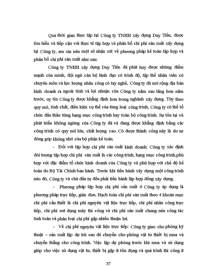 image for page Kế toán tập hợp và phân bổ chi phí sản xuất tại Công ty TNHH xây dựng Duy Tiến