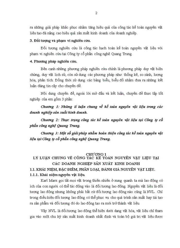 image for page Hoàn thiện công tác kế toán nguyên vật liệu tại Công ty cổ phần công nghệ Quang Trung