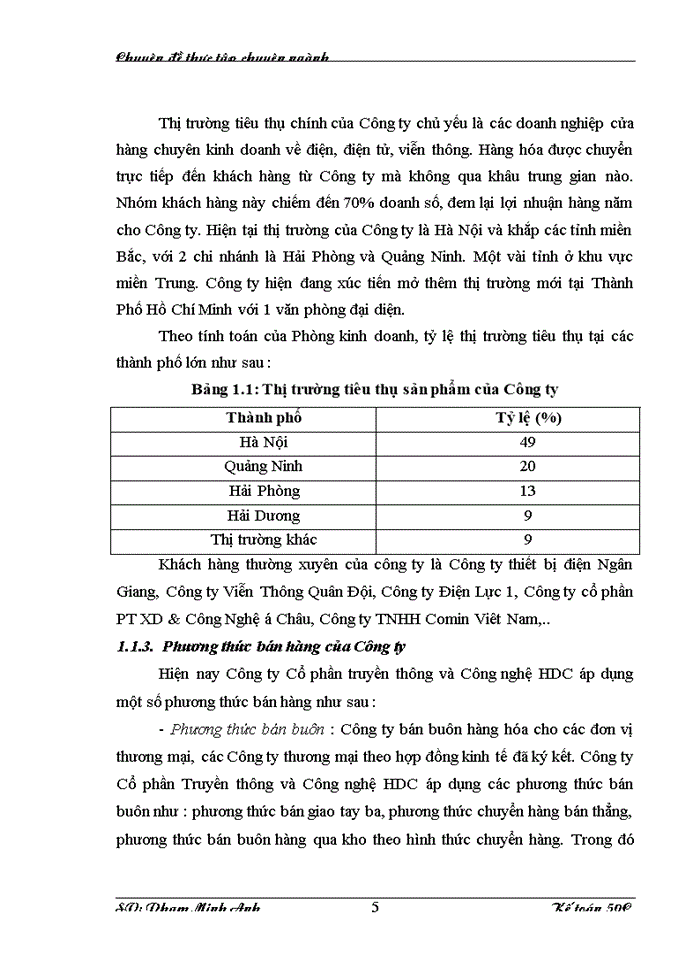 image for page Hoàn thiện công tác kế toán bán hàng tại Công ty Cổ phần Truyền thông và Công nghệ HDC