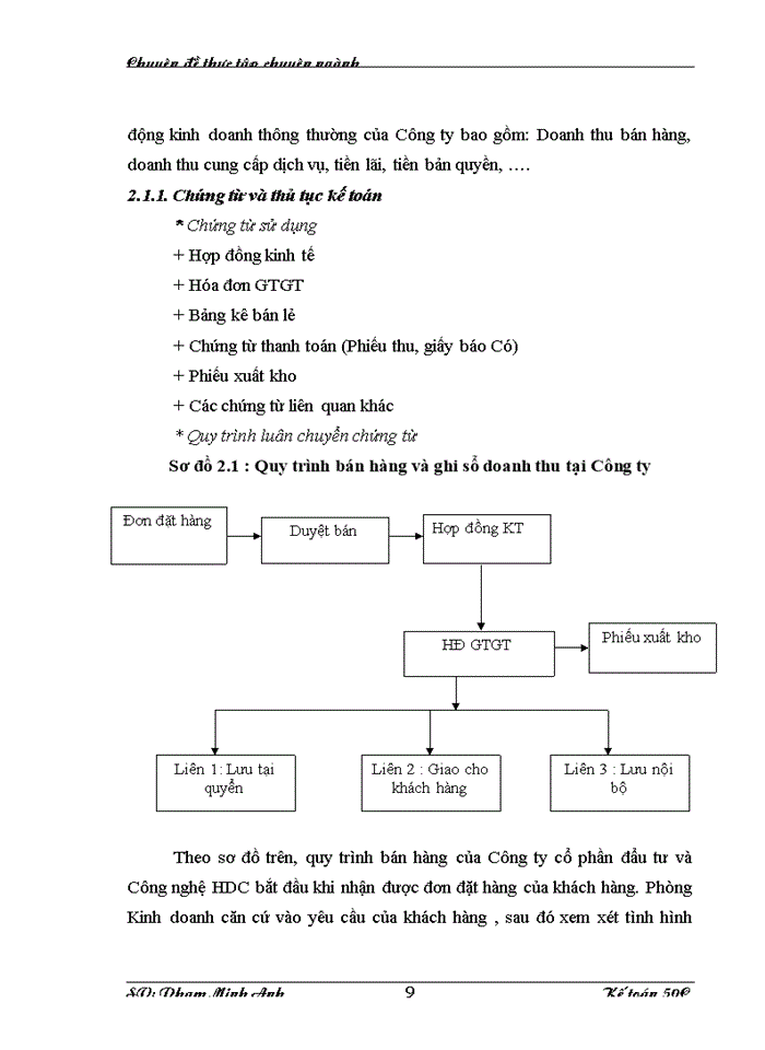 image for page Hoàn thiện công tác kế toán bán hàng tại Công ty Cổ phần Truyền thông và Công nghệ HDC