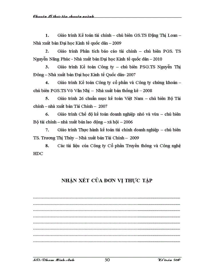 image for page Hoàn thiện công tác kế toán bán hàng tại Công ty Cổ phần Truyền thông và Công nghệ HDC