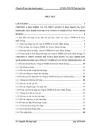 Hoàn thiện kế toán bán hàng và xác định kết quả kinh doanh tại Công ty TNHH xử lý nước Minh Hoàng