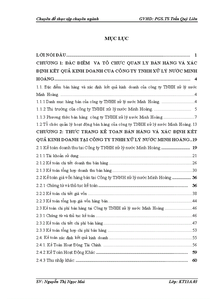 image for page Hoàn thiện kế toán bán hàng và xác định kết quả kinh doanh tại Công ty TNHH xử lý nước Minh Hoàng