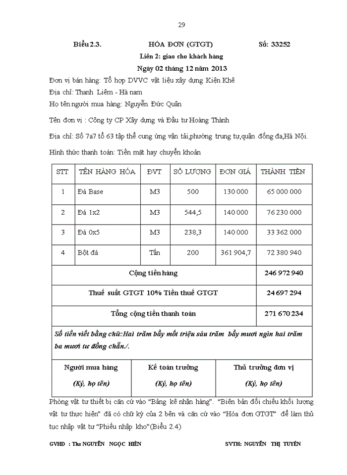 image for page Hoàn thiện kế toán nguyên vật liệu ở Công ty cổ phần Xây Dựng và Đầu Tư Hoàng Thành