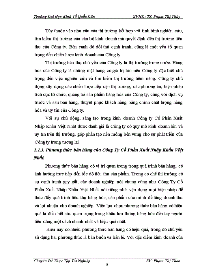 image for page Hoàn thiện kế toán bán hàng tại Công ty Cổ Phần Xuất Nhập Khẩu Việt Nhất