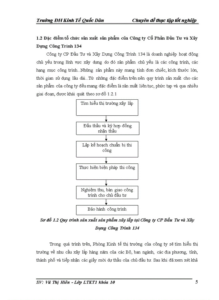 image for page Kế toán chi phí sản xuất và giá thành sản phẩm xây lắp tại Công ty Cổ phần Đầu Tư và Xây dựng Công Trình 134