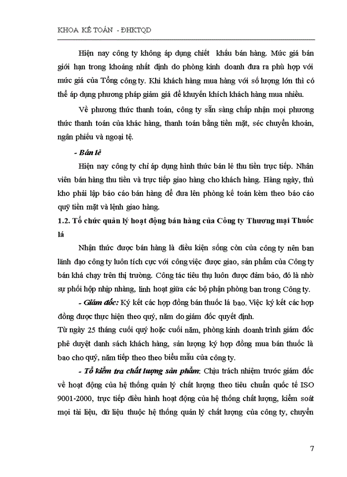 image for page Hoàn thiện kế toán bán hàng tại công ty thương mại thuốc lá