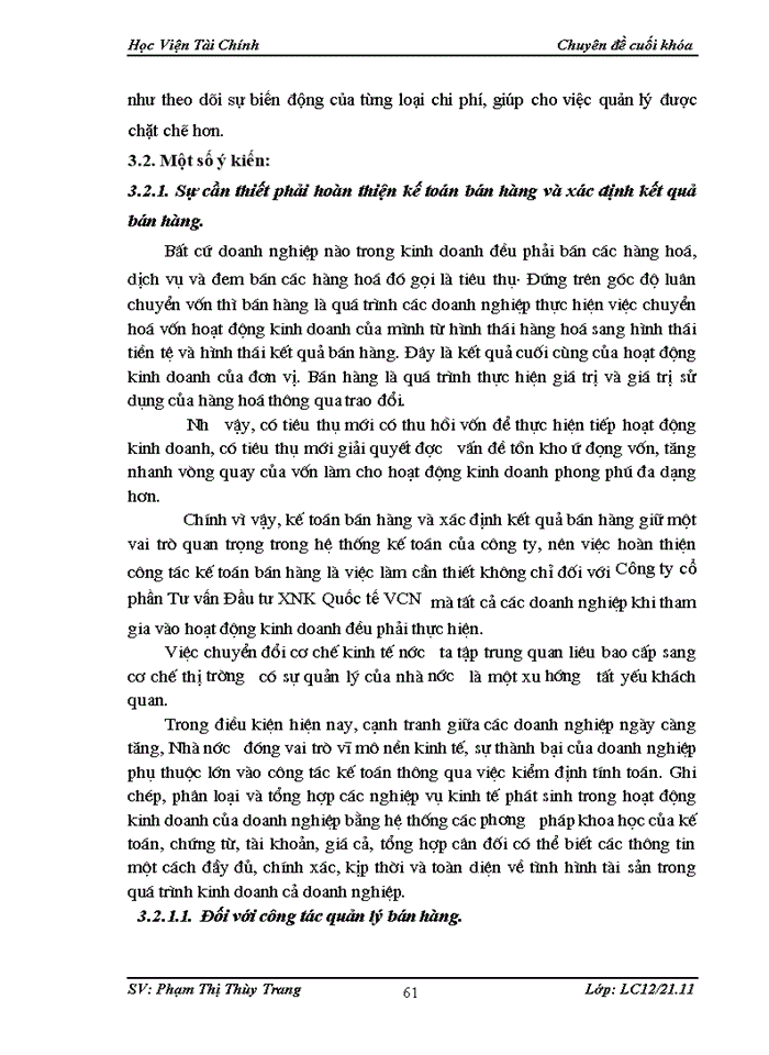 image for page Hoàn thiện công tác kế toán bán hàng và xác định kết quả bán hàng tại Công ty cổ phần Tư vấn Đầu tư XNK Quốc tế VCN