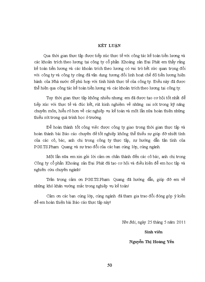 image for page Hoàn thiện kế toán tiền lương và các khoản trích theo lương tại công ty cổ phần Khoáng Sản Đại Phát