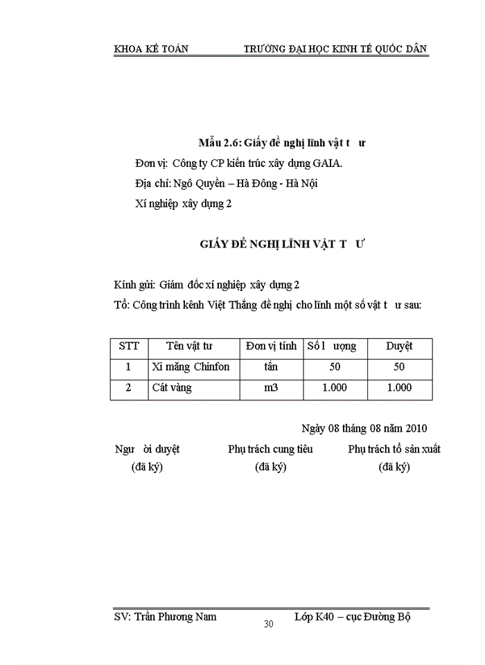 image for page Hoàn thiện kế toán nguyên vật liệu tại Công ty cổ phần kiến trúc và xây dựng GAIA