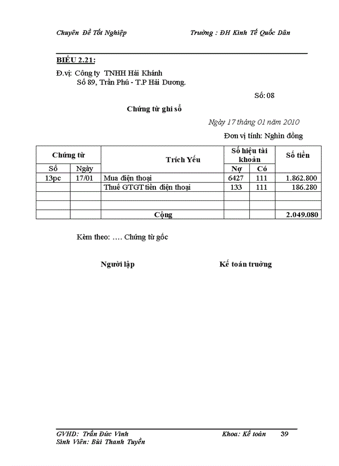 image for page Hoàn thiện hạch toán bán hàng và xác định kết quả kinh doanh tại Công ty TNHH Hải Khánh