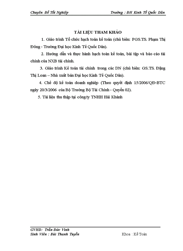 image for page Hoàn thiện hạch toán bán hàng và xác định kết quả kinh doanh tại Công ty TNHH Hải Khánh