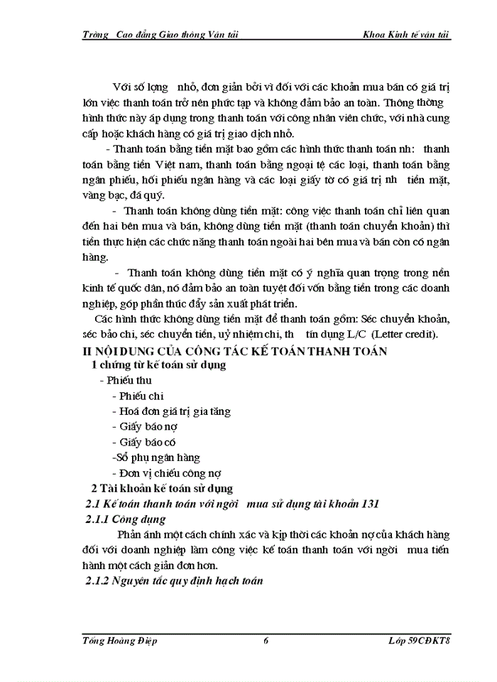 image for page Tổ chức công tác kế toán thanh toán với khách hàng: người mua, người bán