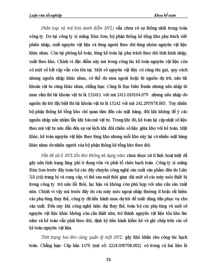 image for page Tổ chức kế toán nguyên liệu, vật liệu tại công ty cổ phần xi măng Bỉm Sơn