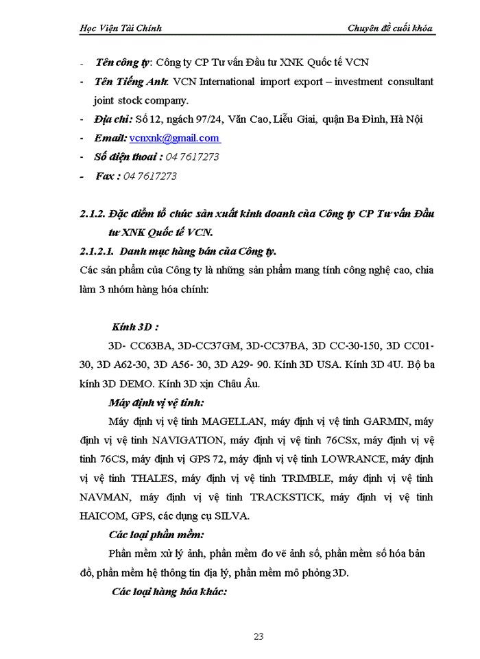 image for page Hoàn thiện công tác kế toán bán hàng và xác định kết quả bán hàng tại Công ty cổ phần Tư vấn Đầu tư XNK Quốc tế VCN