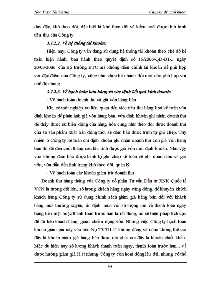 image for page Hoàn thiện công tác kế toán bán hàng và xác định kết quả bán hàng tại Công ty cổ phần Tư vấn Đầu tư XNK Quốc tế VCN