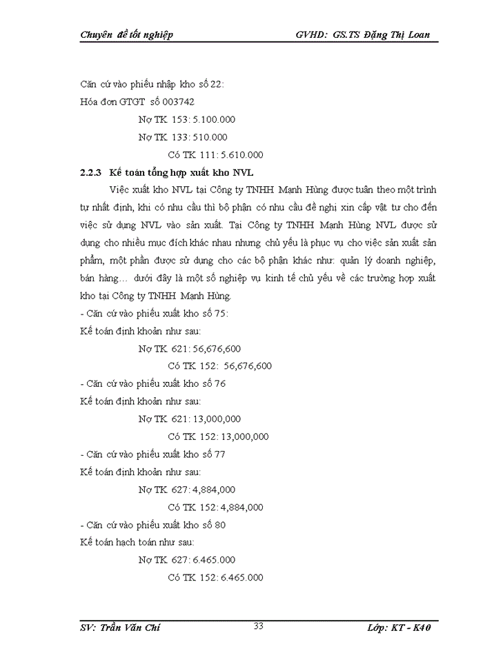 image for page Hoàn thiện kế toán nguyên vật liệu tại Công ty TNHH Mạnh Hùng