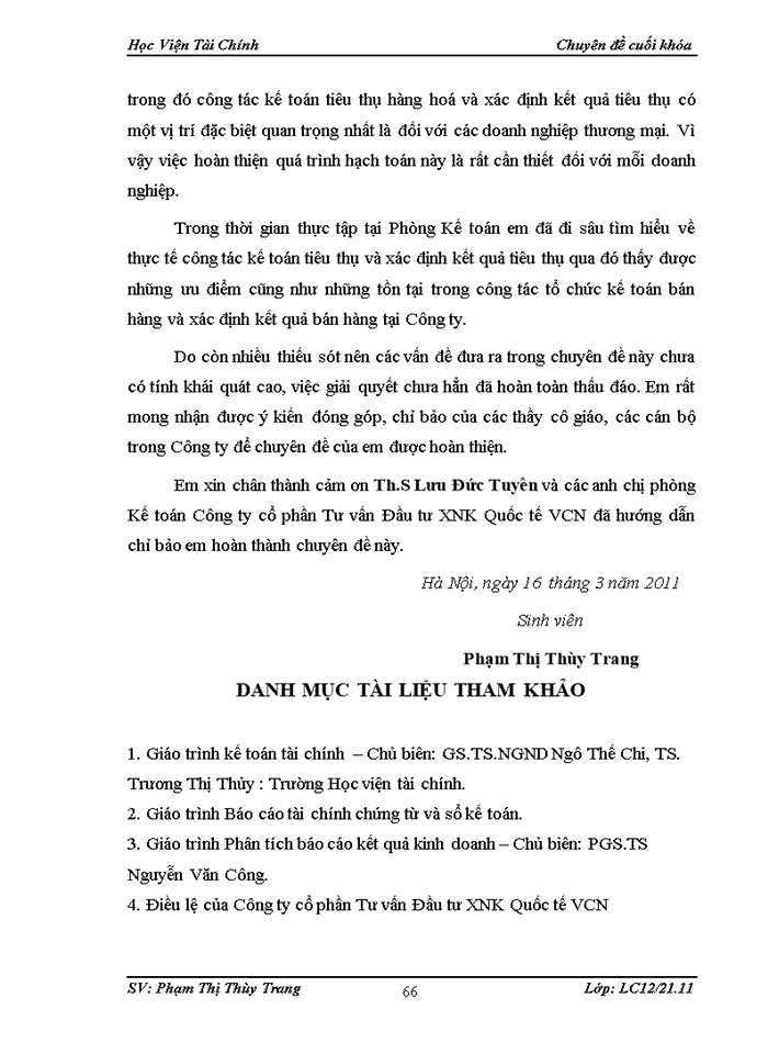 image for page Hoàn thiện công tác kế toán bán hàng và xác định kết quả bán hàng tại Công ty cổ phần Tư vấn Đầu tư XNK Quốc tế VCN