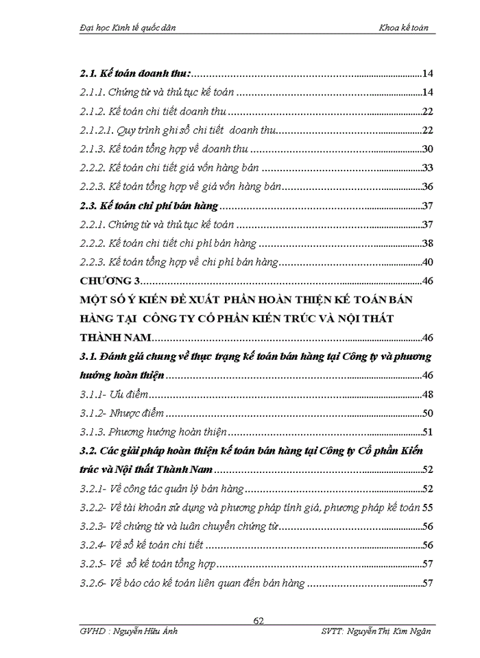 image for page Hoàn thiện kế toán Bán hàng tại Công ty Cổ phần kiến trúc và nội thất Thành Nam