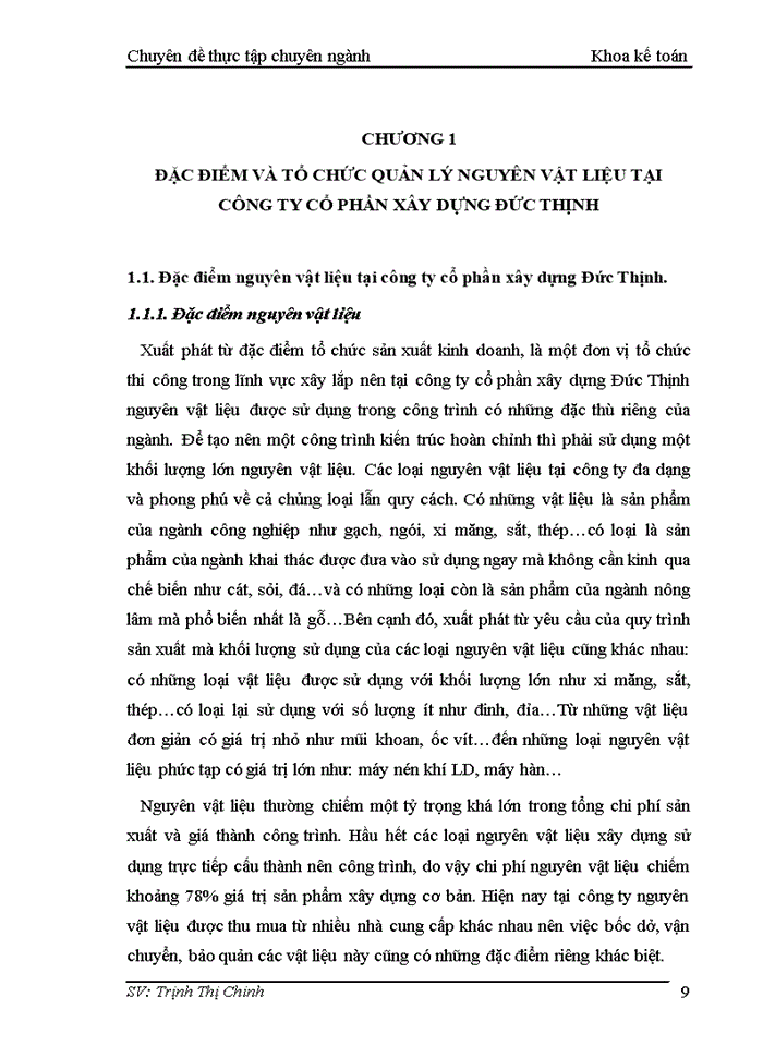 image for page Hoàn thiện kế toán nguyên vật liệu tại công ty cổ phần xây dựng Đức Thịnh