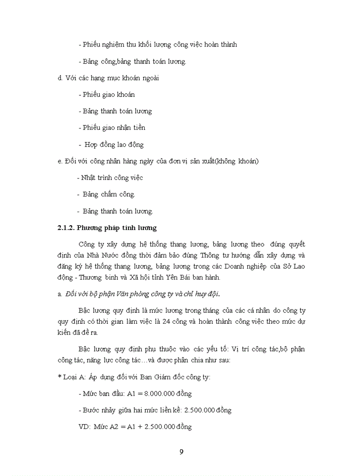 image for page Hoàn thiện kế toán tiền lương và các khoản trích theo lương tại công ty cổ phần Khoáng Sản Đại Phát