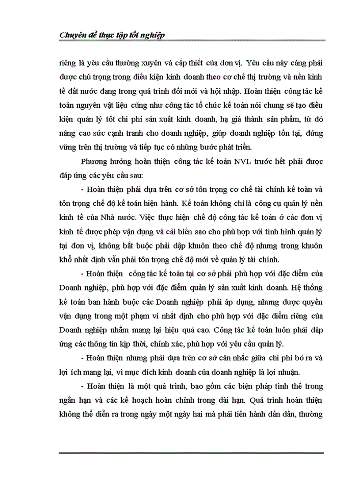 image for page Hoàn thiện kế toán nguyên vật liệu tại Xí nghiệp In và Bao bì VPC