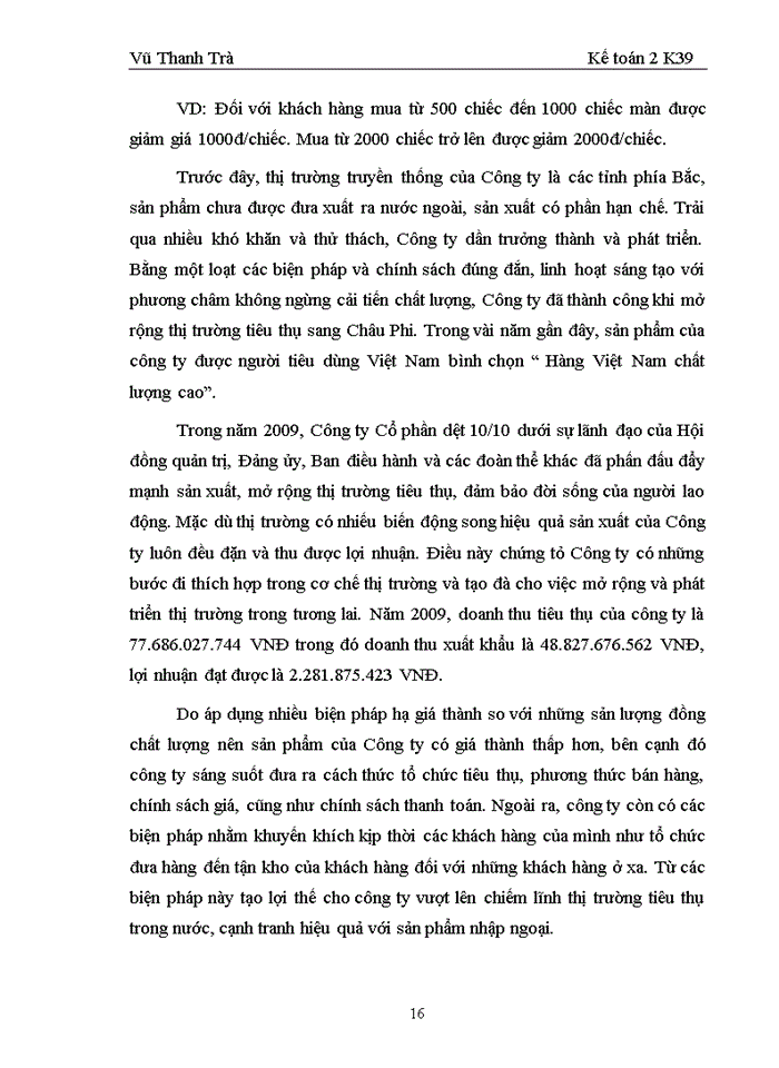 image for page Hoàn thiện công tác kế toán tiêu thụ và xác định kết quả tiêu thụ tại công ty cổ phần dệt 10-10