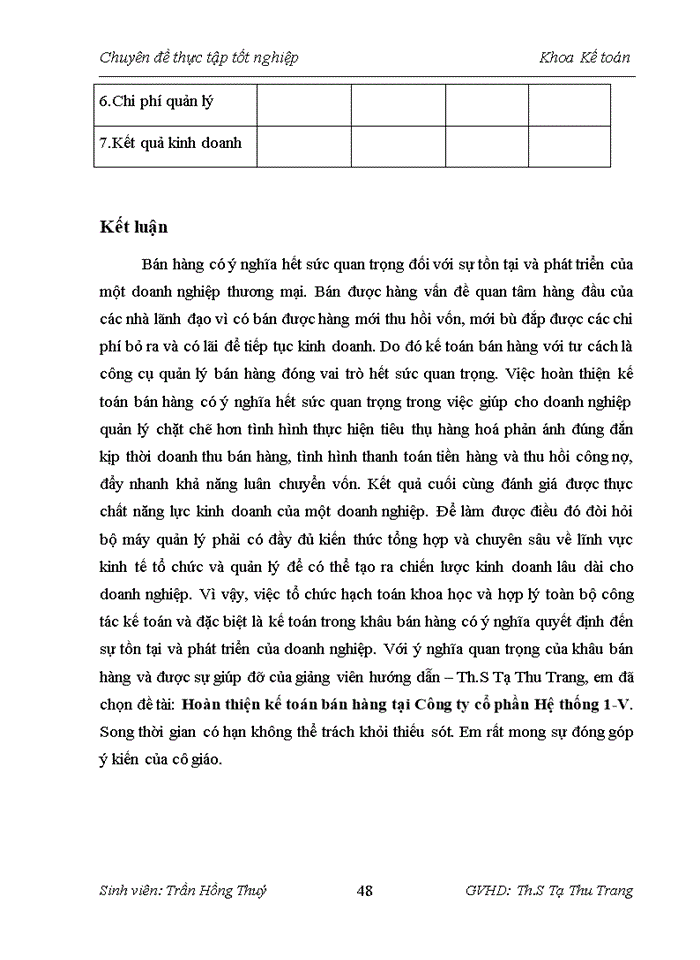 image for page Hoàn thiện kế toán bán hàng tại công ty cổ phần Hệ thống 1-V