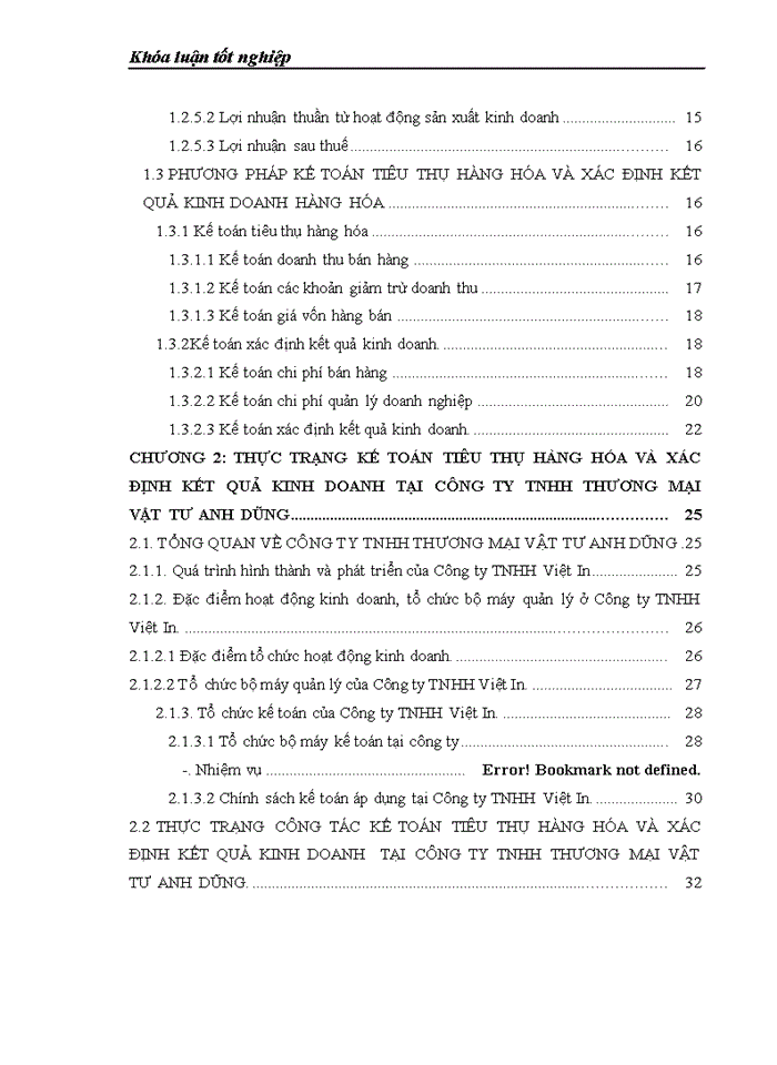 image for page Hoàn thiện công tác kế toán bán hàng  và xác định kết quả kinh doanh tại Công ty TNHH Việt In