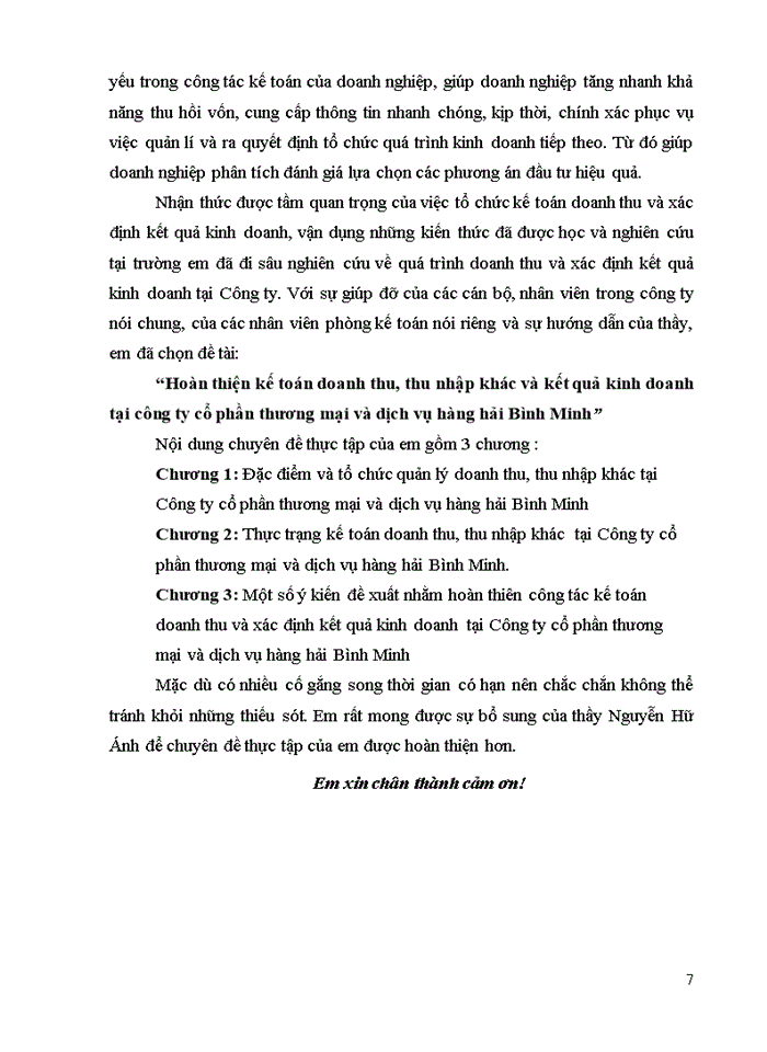 image for page Hoàn thiện kế toán doanh thu, thu nhập khác và kết quả kinh doanh tại công ty cổ phần thương mại và dịch vụ hàng hải Bình Minh